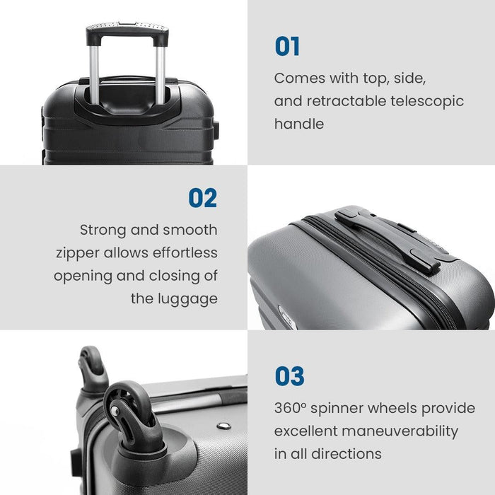 Expandable Luggage With Single Wheels
