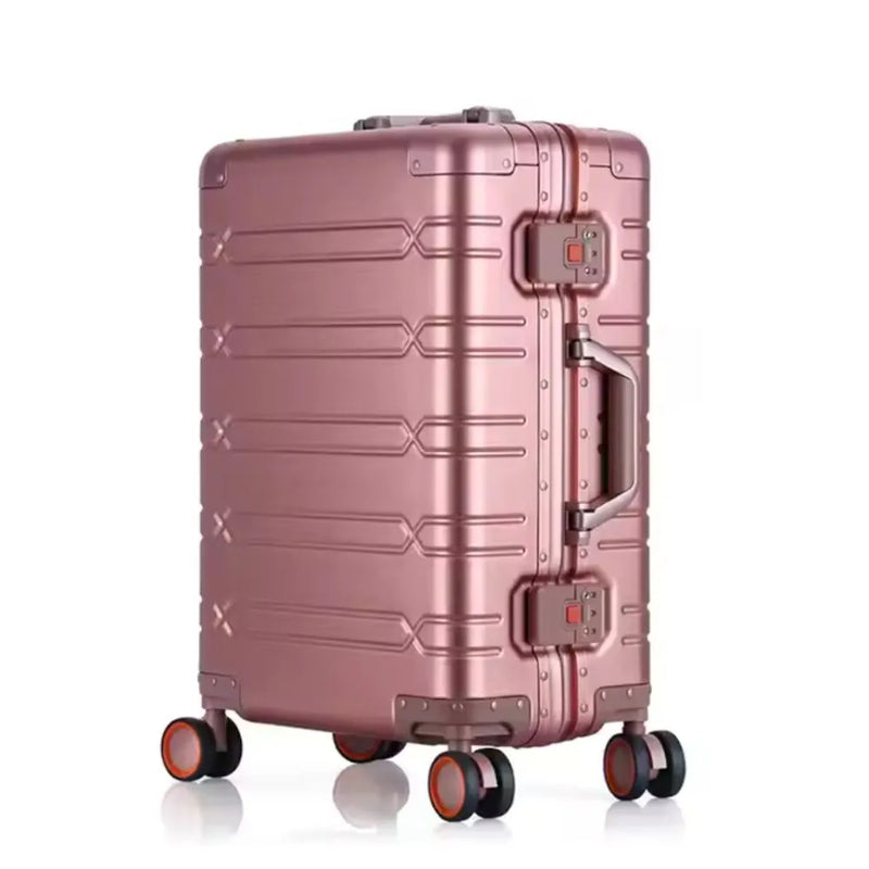 rose gold 20 inch luggage