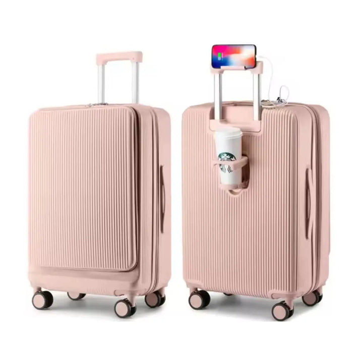 Gold 24 inch medium size check in luggage