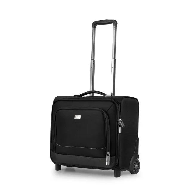 black 2 wheel pilot case luggage