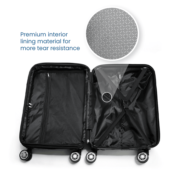Expandable Luggage With Double Wheels - TravelSupplies