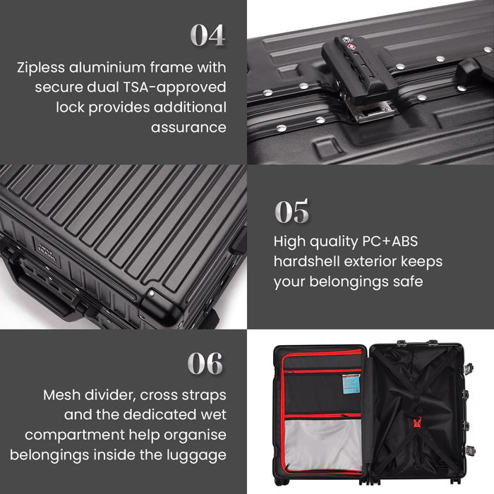 Aluminium Frame Luggage - TravelSupplies
