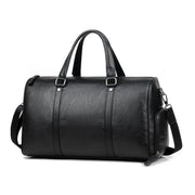 Black leather bag