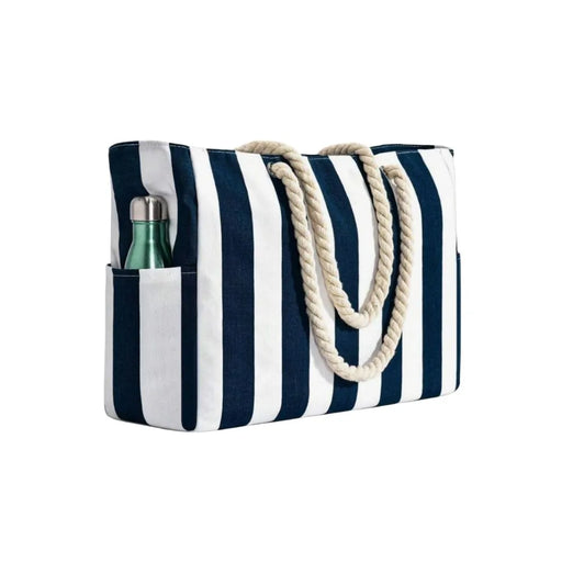 Black and white casual beach bag