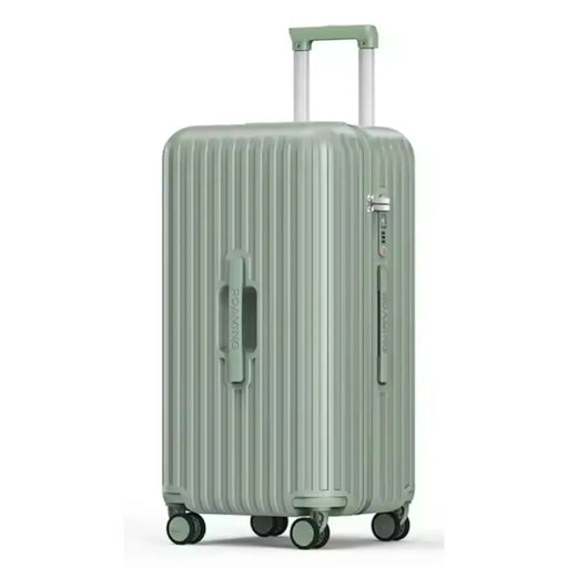 Green Check in large size luggage