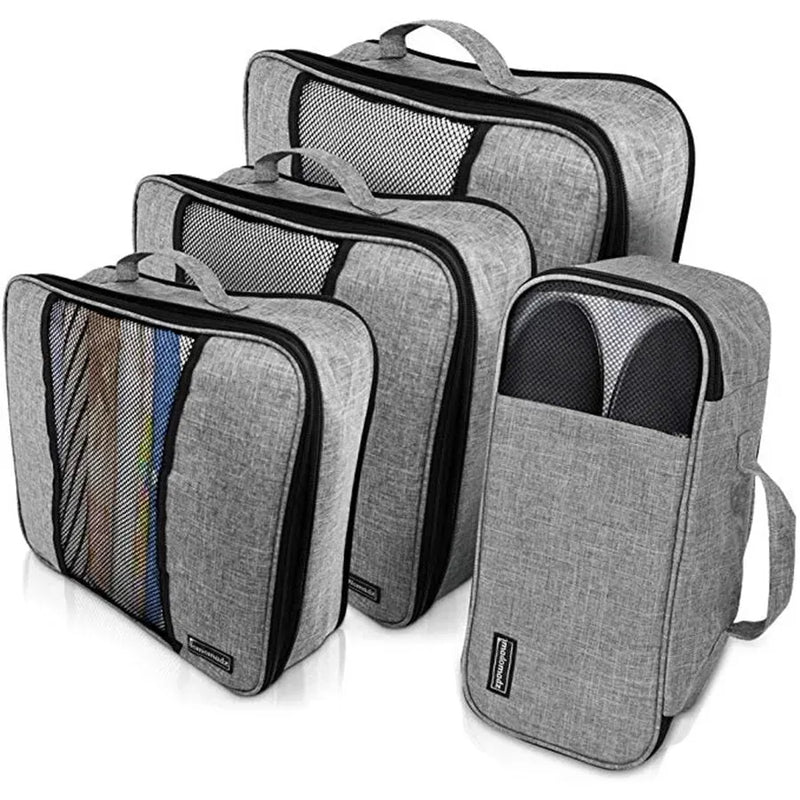 Compressible packing cube 4 piece set