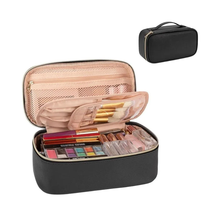 Black cosmetic bag