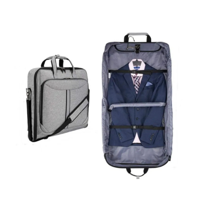 Grey custom garment bag singapore