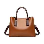 Brown ladies leather bag
