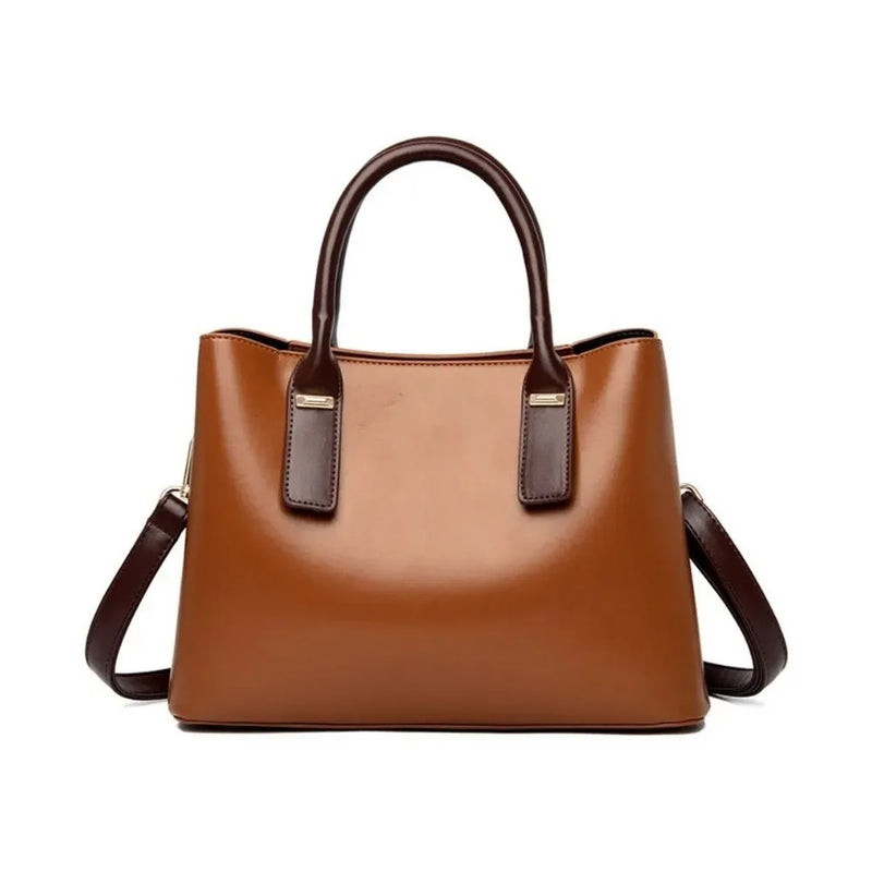 Brown ladies leather bag