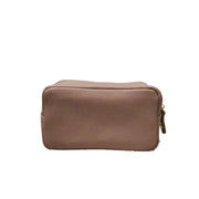 Brown Leather Cosmetic Bag