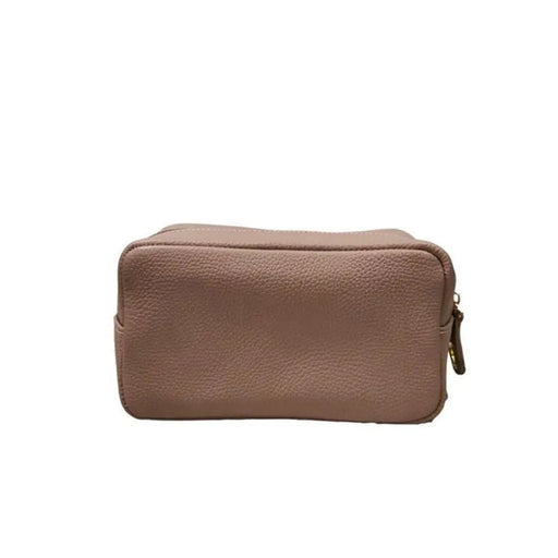 Brown Leather Cosmetic Bag