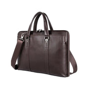 Brown leather business bag