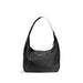 Black leather hobo bag