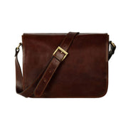 brown leather laptop bag