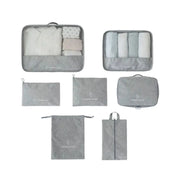 7 piece meshed packing cubes