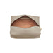 Beige personalized cosmetic bag
