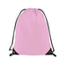 Pink personalized drawstring bag