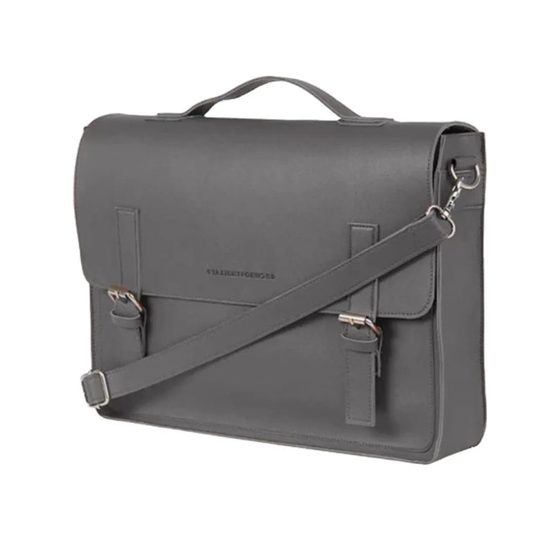 Grey satchel bag