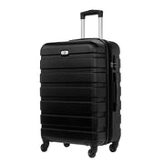 Single wheel luggage black front