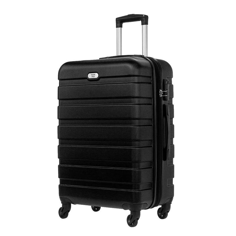Single wheel luggage black front