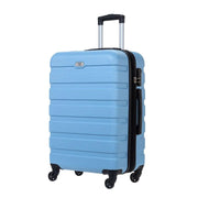 Single wheel luggage blue front