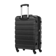 Single wheel luggage grey back view