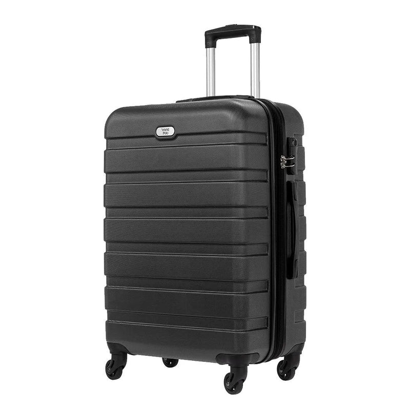 Single wheel luggage grey front