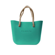 Green stylish beach bag
