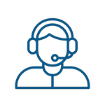 An icon of support centre staff