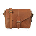 brown satchel bag