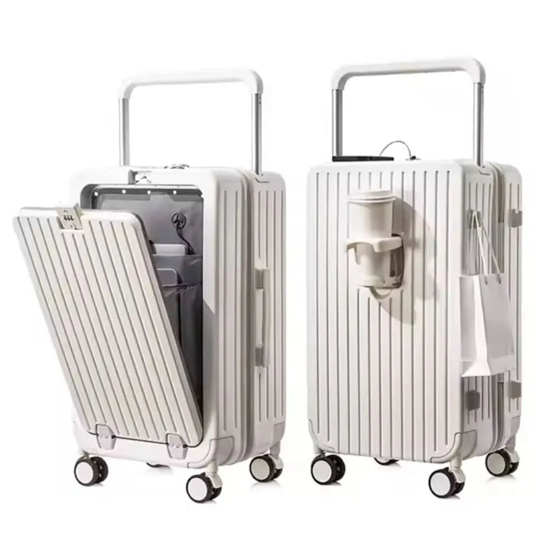 carry on luggage with side hooks