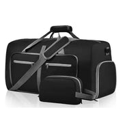 black custom check in bag