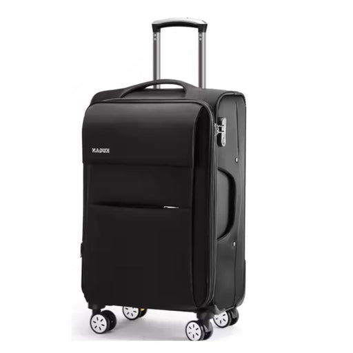 black custom fabric luggage