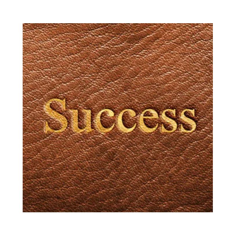 Hot stamped leather customised bag surface