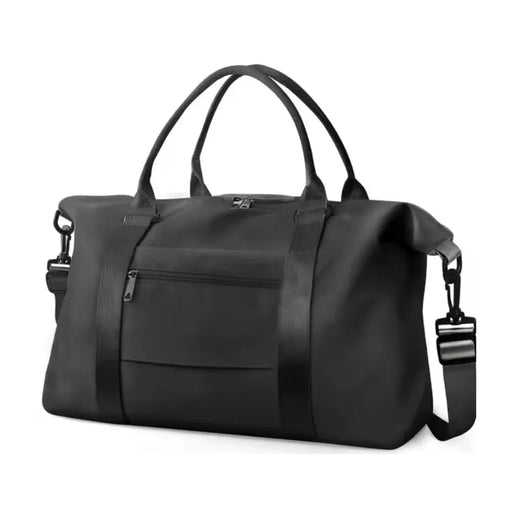 black duffel bag