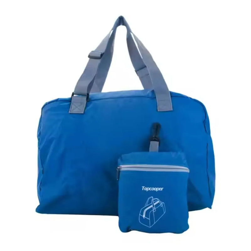 blue foldable tote bag