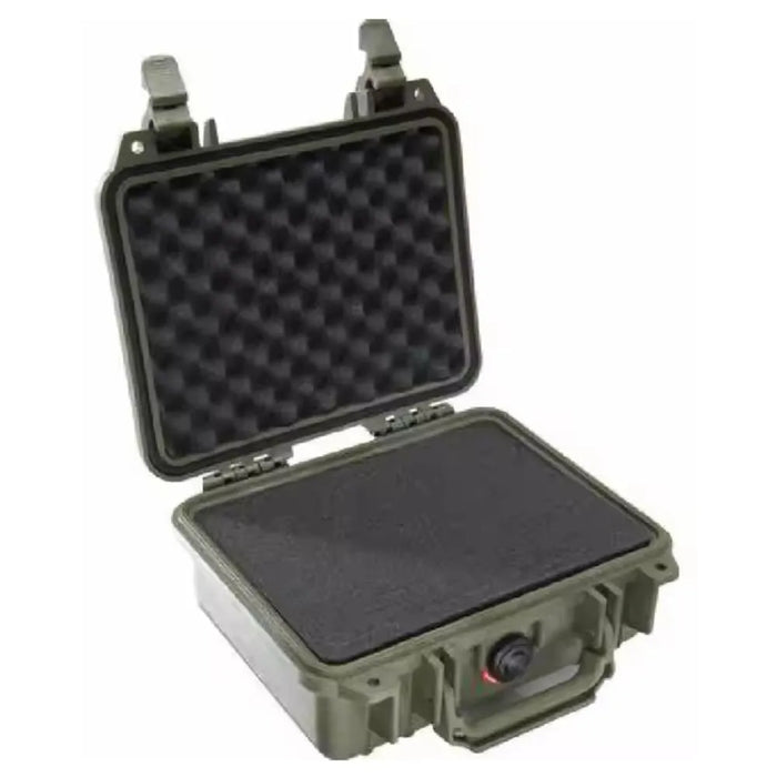 Green hard storage luggage