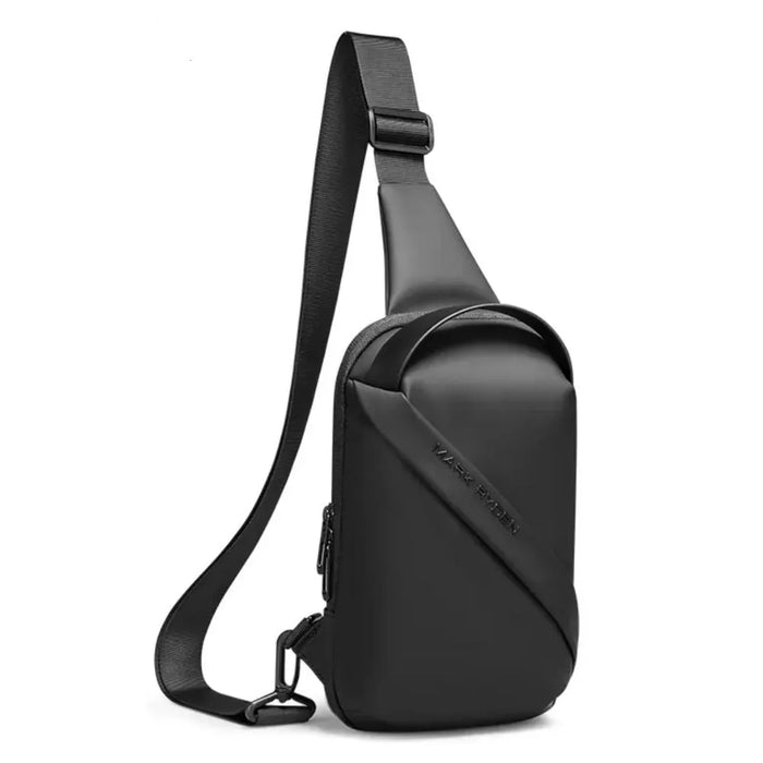 black leather crossbody bag