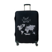 luggage cover with map print