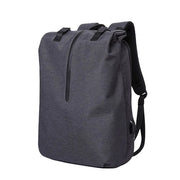 grey school backpack