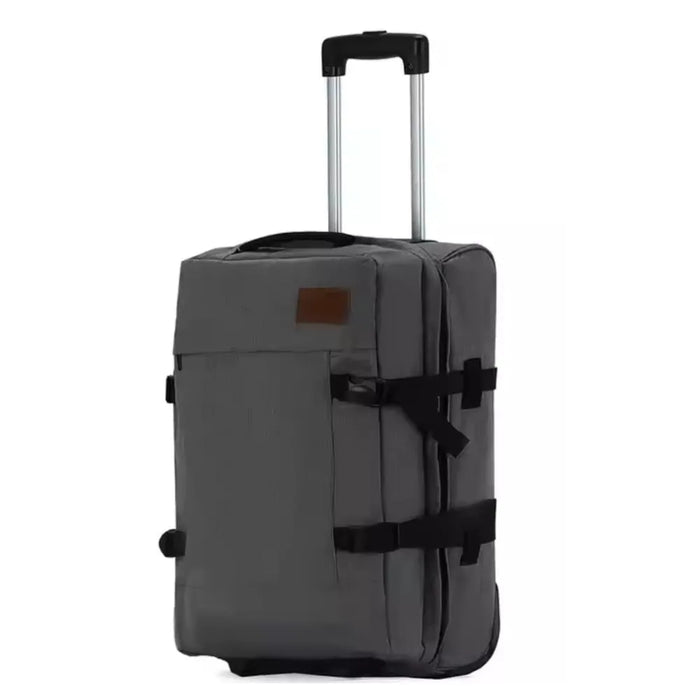 Grey soft duffel luggage