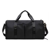 black travel duffel bag