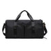 black travel duffel bag