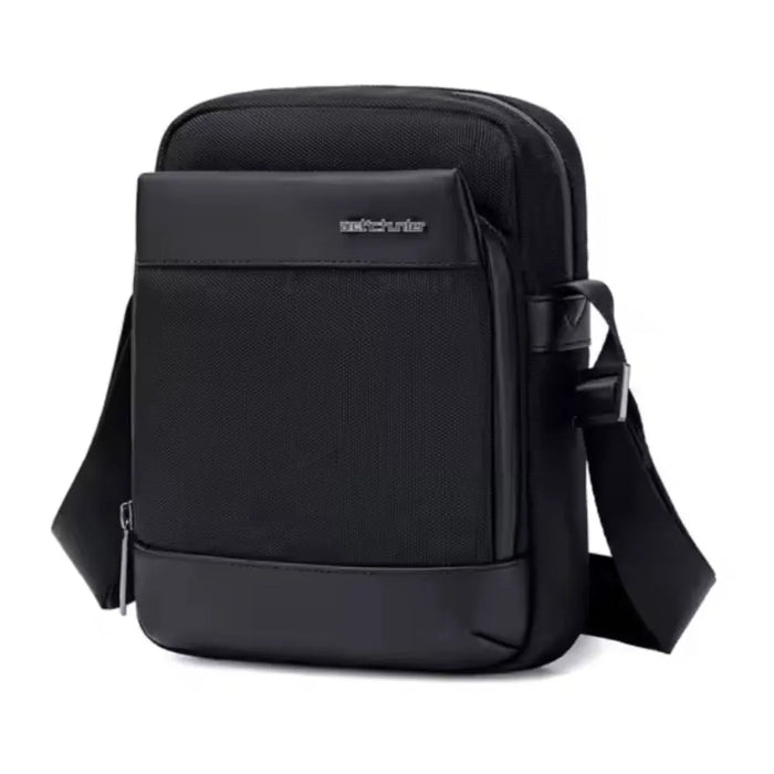 black vertical crossbody bag
