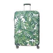 Customised luggage cover protector with leaf print