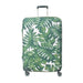 Customised luggage cover protector with leaf print