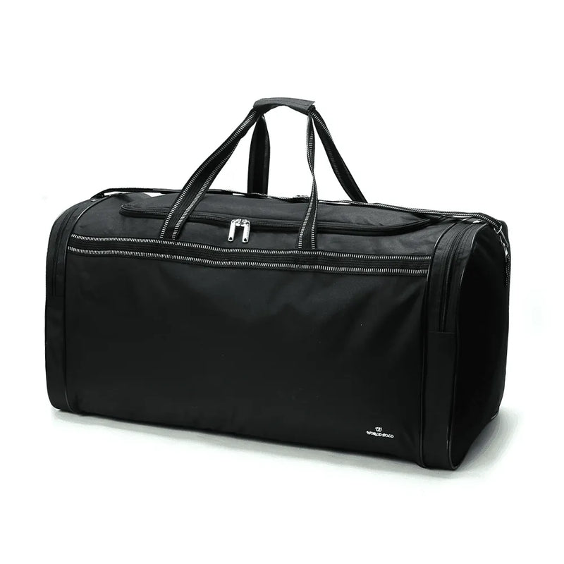 Large Polyester Duffel Bag Front Black
