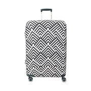 Black and white personalized luggage cover