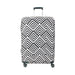 Black and white personalized luggage cover